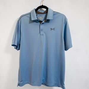 Under Armour. Men’s Sky Blue Short-Sleeve Polo (large)